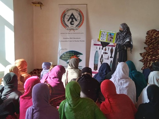 Figure 1 ATC instructor delivers EORE to the community girls in Maydan Wardak Province; 2025